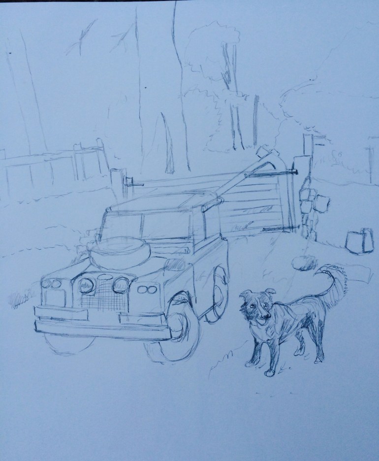 Willow and Land Rover