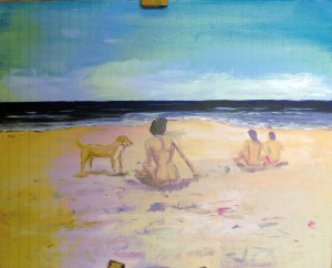 On the beach